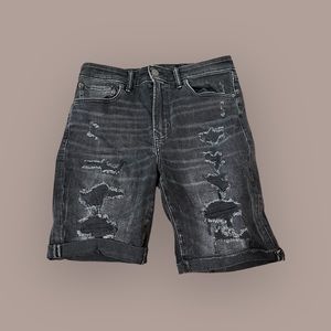 Men’s Black American Eagle Jean Shorts